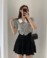 鬆緊腰層次蛋糕半身裙 - Image 4