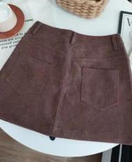 (Defect) 燈芯絨A短裙 - Image 4