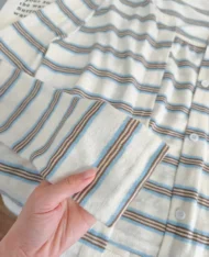 撞色條紋背心+外套兩件套Set - Image 12