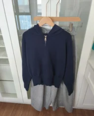 連帽針織外套 - Image 9