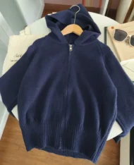 連帽針織外套 - Image 6