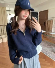 連帽針織外套 - Image 2