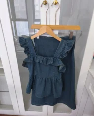 蕾絲花邊娃娃牛仔上衣 - Image 9