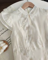 中式古典精緻刺繡連身裙 - Image 8