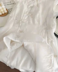 中式古典精緻刺繡連身裙 - Image 9