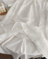 古典美緹花寬連身裙 - Image 8