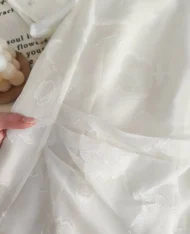 古典美緹花寬連身裙 - Image 6