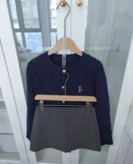 小熊刺繡麻花上衣外套 - Image 18