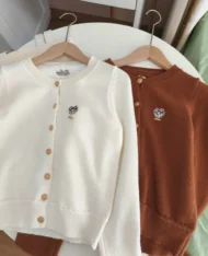 布朗尼小熊刺繡針織上衣 - Image 16