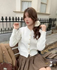 布朗尼小熊刺繡針織上衣 - Image 9