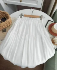 附贈腰帶！上衣+半長裙三件套裝Set - Image 17