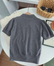 校園麻花蝴蝶結針織上衣 - Image 8