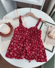 小碎花細肩娃娃上衣 - Image 16