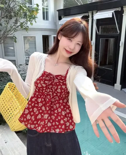 透視蕾絲花邊小外套