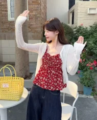 透視蕾絲花邊小外套 - Image 5