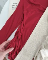 微心機露肩假兩件上衣 - Image 14