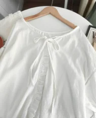 度假風寬袖蕾絲花邊上衣 - Image 11