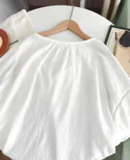 度假風寬袖蕾絲花邊上衣 - Image 13