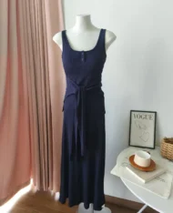 附送披肩!胸墊連身長裙 - Image 13