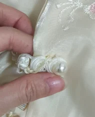 (Defect) 高質感緞面中式上衣 - Image 4