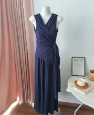 繫帶上衣+寬長褲兩件套Set - Image 8