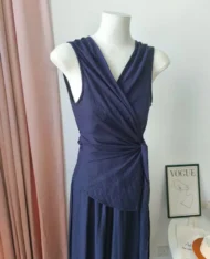 繫帶上衣+寬長褲兩件套Set - Image 10