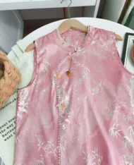 氣質粉中式暈染花紋上衣 - Image 19