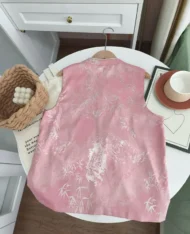 氣質粉中式暈染花紋上衣 - Image 21