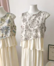 鬆緊高腰緞面半長裙 - Image 10