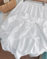 鬆緊高腰層次蛋糕半身裙 - Image 9