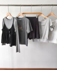 小碎花吊帶娃娃+長袖上衣兩件套Set - Image 14