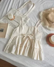 微甜女孩緹花娃娃感上衣 - Image 9