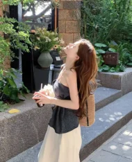 甜辣look！平口設計感上衣 - Image 5