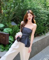 甜辣look！平口設計感上衣 - Image 4