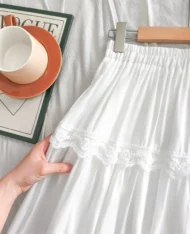 蕾絲花邊蛋糕長裙 - Image 9