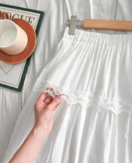 蕾絲花邊蛋糕長裙 - Image 10