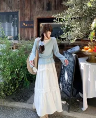 蕾絲花邊蛋糕長裙 - Image 6