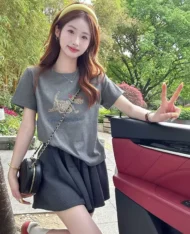 小狗刺繡上衣 - Image 4