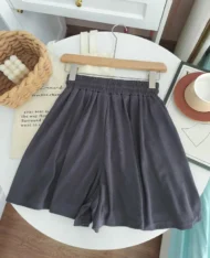 鬆緊腰口袋寬短褲 - Image 6