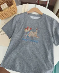 小狗刺繡上衣 - Image 7