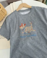 小狗刺繡上衣 - Image 8