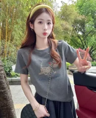 小狗刺繡上衣 - Image 2