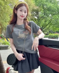 小狗刺繡上衣 - Image 6