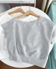 微性感斜肩字母上衣 - Image 15