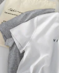 微性感斜肩字母上衣 - Image 12