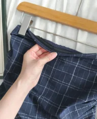 附送繩子！平口格紋娃娃上衣 - Image 9