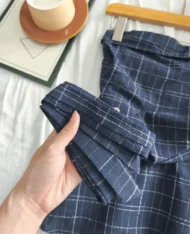 附送繩子！平口格紋娃娃上衣 - Image 12