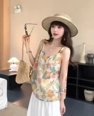 渡假熱戀風印花上衣