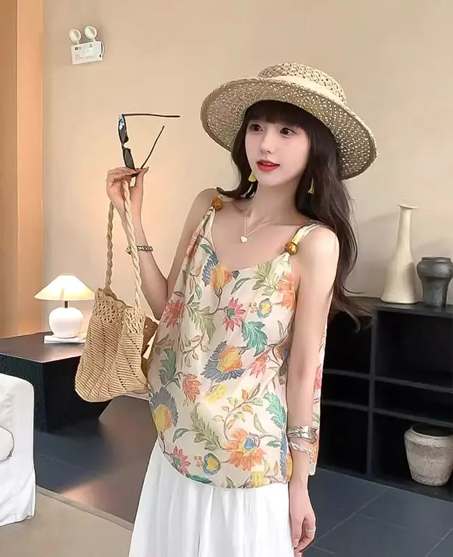 t266 (4) 渡假熱戀風印花上衣 - Image 1