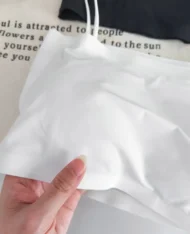 細肩帶胸墊短背心 - Image 8